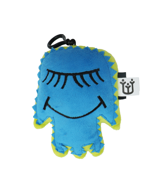 Hamsa-shaped "hugging" cushion